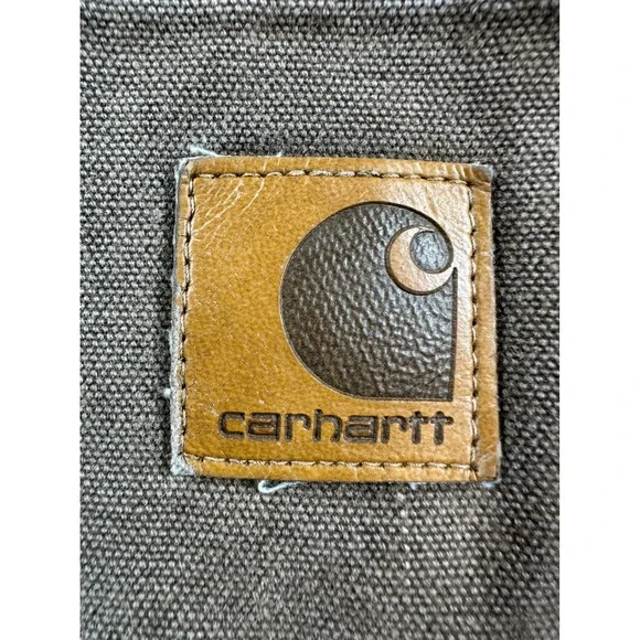 Vtg Carhartt Carpenter Pants 29x32  Brown Canvas Duck Workwear Union Made USA - Picture 9 of 14